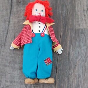 Vintage Polcelein Wind Up Clown